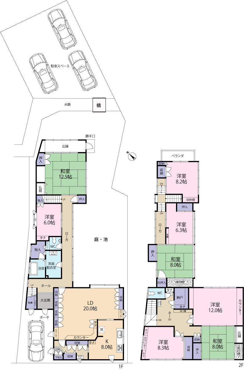 江南区亀田新明町4丁目 中古住宅 8LD+K - 